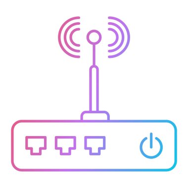 Modern teknoloji simgesinin vektör illüstrasyonu