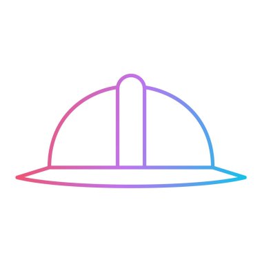 Kask simgesi vektör illüstrasyonu