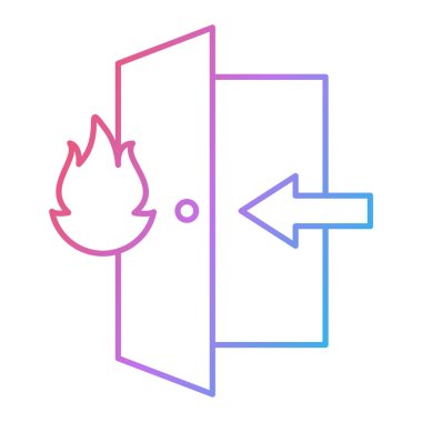 Bir evin çizgi simgesinin vektör çizimi