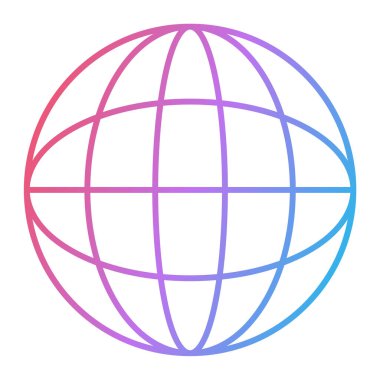 Toprak küresi ikonu. vektör illüstrasyonu