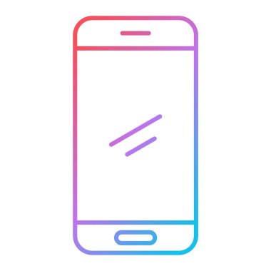 Cep telefonu simgesi, vektör illüstrasyonu