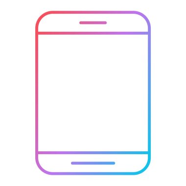 Cep telefonu ikonlu akıllı telefon. düz tasarım biçimi.