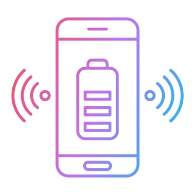 Cep telefonu hattı kutsal kişilerin resmi, vektör çizim