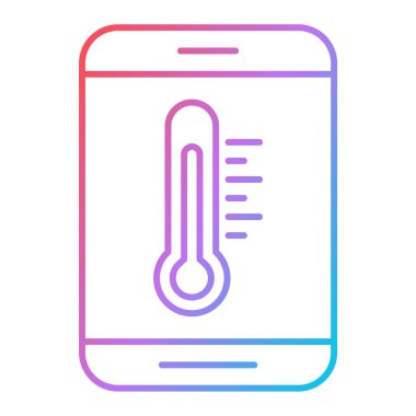 termometre simgesi vektör illüstrasyonu