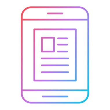 Cep telefonu hat simgesine sahip akıllı telefon, vektör illüstrasyonu