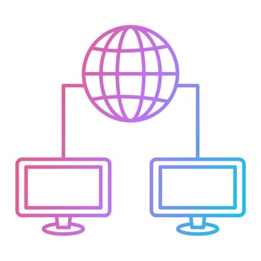 ağ bağlantısı vektör illüstrasyonu