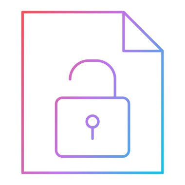 ikon vektör illüstrasyonunu kilitle