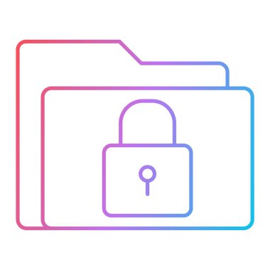 ikon vektör illüstrasyonunu kilitle