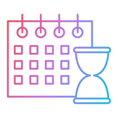 Takvim simgesi vektör illüstrasyonu