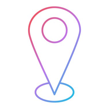 harita pin simgesi vektör illüstrasyon tasarımı