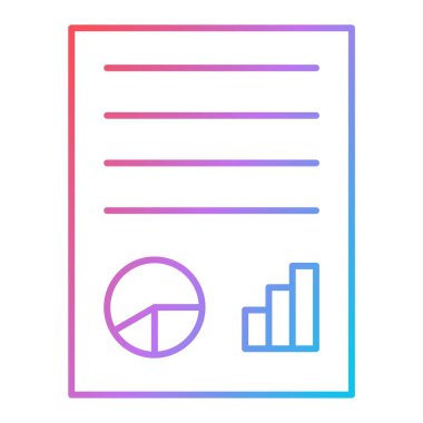 belge simgesi vektör illüstrasyonu