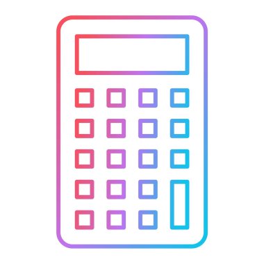 Hesap makinesi simgesi. vektör illüstrasyonu