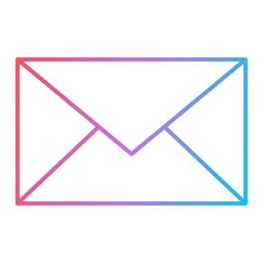 Zarf posta simgesi. e vektör illüstrasyon sembolü özeti