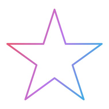 yıldız simgesi vektör illüstrasyonu