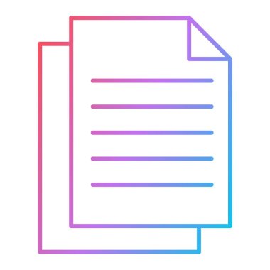 Belge. Web simgesi basit illüstrasyon