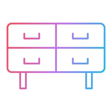 mobilya ikonu vektör illüstrasyonu