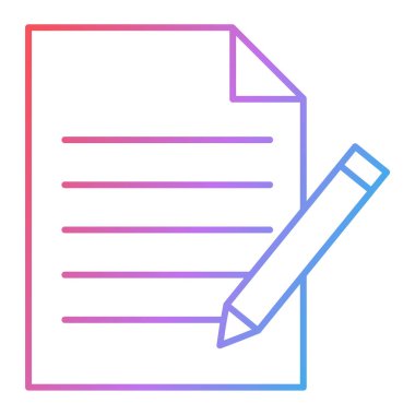 Belge. Web simgesi basit illüstrasyon