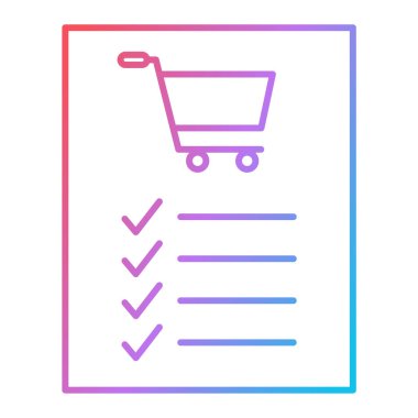 Alışveriş arabası simgesi, vektör illüstrasyonu