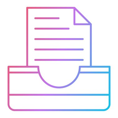 belge vektör simgesi modern basit illüstrasyon