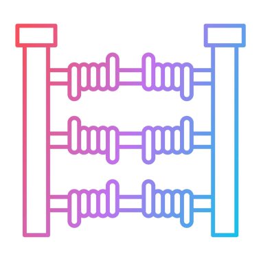 abaküs vektör simgesi modern illüstrasyon