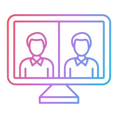 kullanıcı arayüzü simgesi. İnce çizgi çizimi. Arka planda izole. vektör