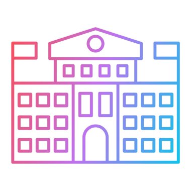 Bina. Web simgesi vektör illüstrasyonu