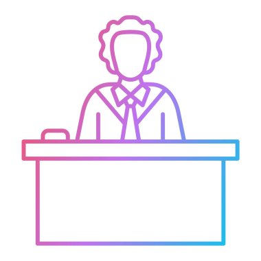 Konferans odası ikon vektör illüstrasyon tasarımı