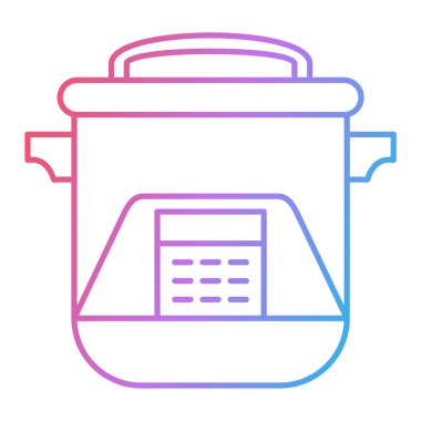 kap saplı ve mutfak aletleri vektör illüstrasyon tasarımı