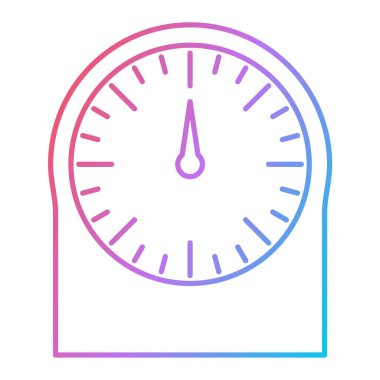 Saat simgesi vektör illüstrasyonu