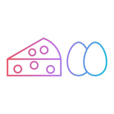 Peynir simgesi vektör illüstrasyonu