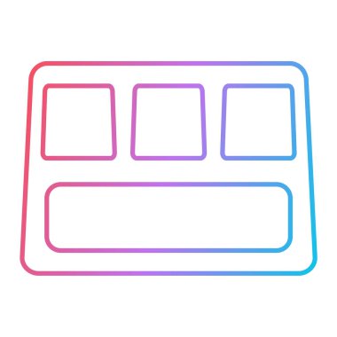 Modern b 'nin vektör illüstrasyonu araba simgesinden yoksun