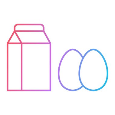 Gıda simgesinin vektör illüstrasyonu