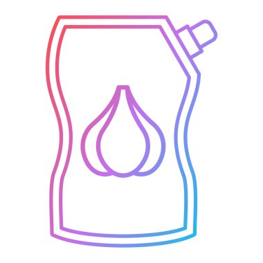 Su simgesinin vektör illüstrasyonu