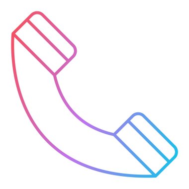 Telefon simgesi vektör illüstrasyonu