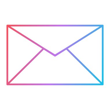 zarf e- posta simgesi vektör illüstrasyon grafik tasarımı