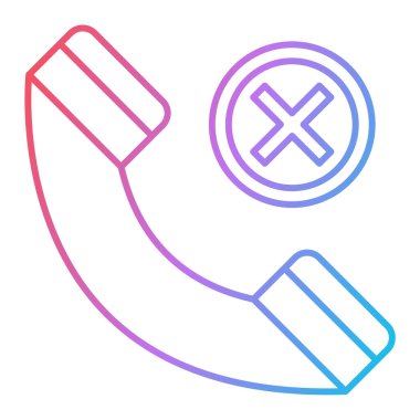 Telefon ikon vektörü. İnce çizgi işareti. İzole edilmiş kontür sembolü gösterimi