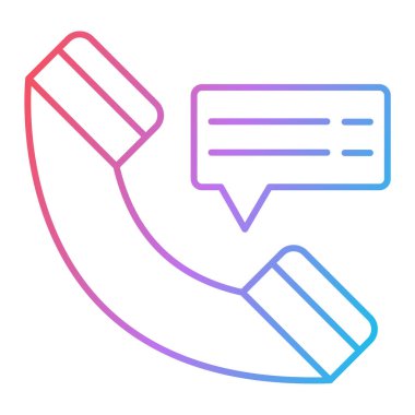 Telefon ikon vektörü. İnce çizgi işareti. İzole edilmiş kontür sembolü gösterimi