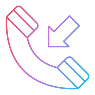 telefon arama simgesi vektör illüstrasyonu