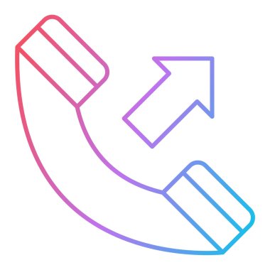 Telefon çağrı ikonu. vektör illüstrasyonu