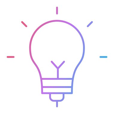 ampul simgesi vektör illüstrasyonu