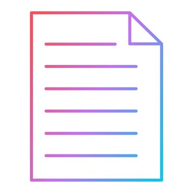 belge simgesi, vektör çizimi