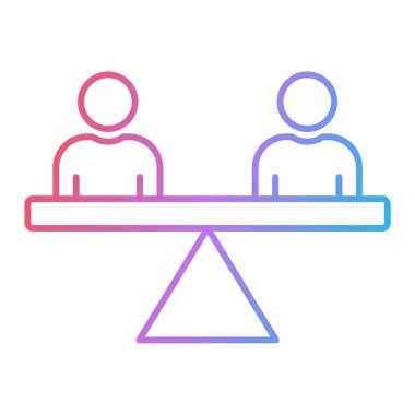 İnsanların ikon çizgisinin vektör illüstrasyonu. Web ve mobil uygulama için uygun.