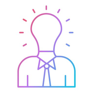 Pembe kravatlı ve mavi çizgili adam