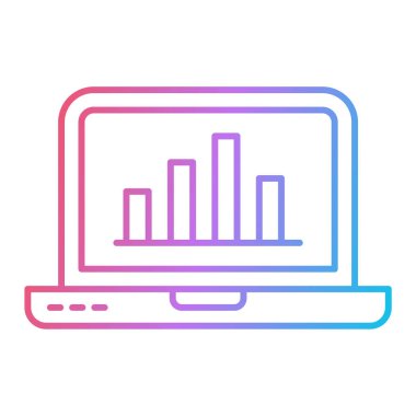dizüstü bilgisayar, analitik vektör simgesi