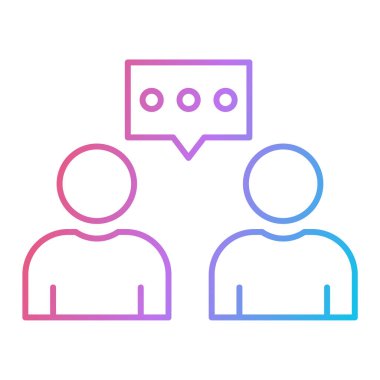 sohbet baloncuğu ince çizgi simgesi