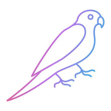 kuş simgesi vektör illüstrasyonu