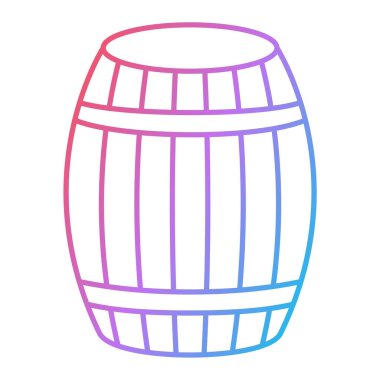 Bira fıçısı ve şarap ikonu. vektör illüstrasyonu