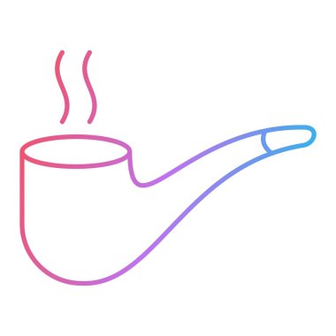 tüten pipo ikonu. Web için basit duman vektör simgeleri çizimi