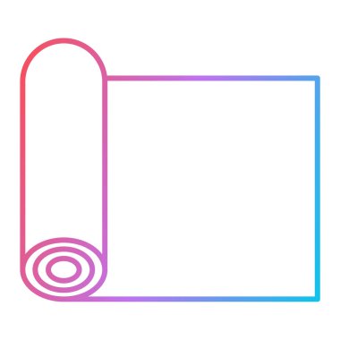 Havlu ikonu vektör illüstrasyonu. İnce çizgi işareti. izole çizgi simgesi siyah