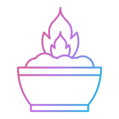 diwali kase ikon vektörü. İnce çizgi işareti. izole edilmiş sınır sembolü çizimi